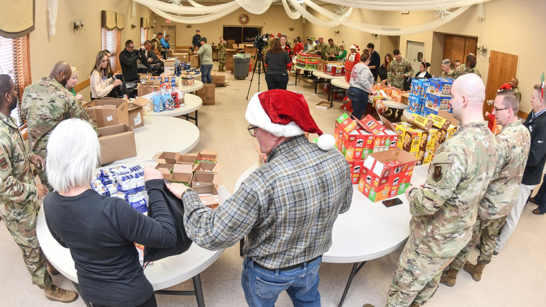 Local community brings holiday cheer to Offutt dorms